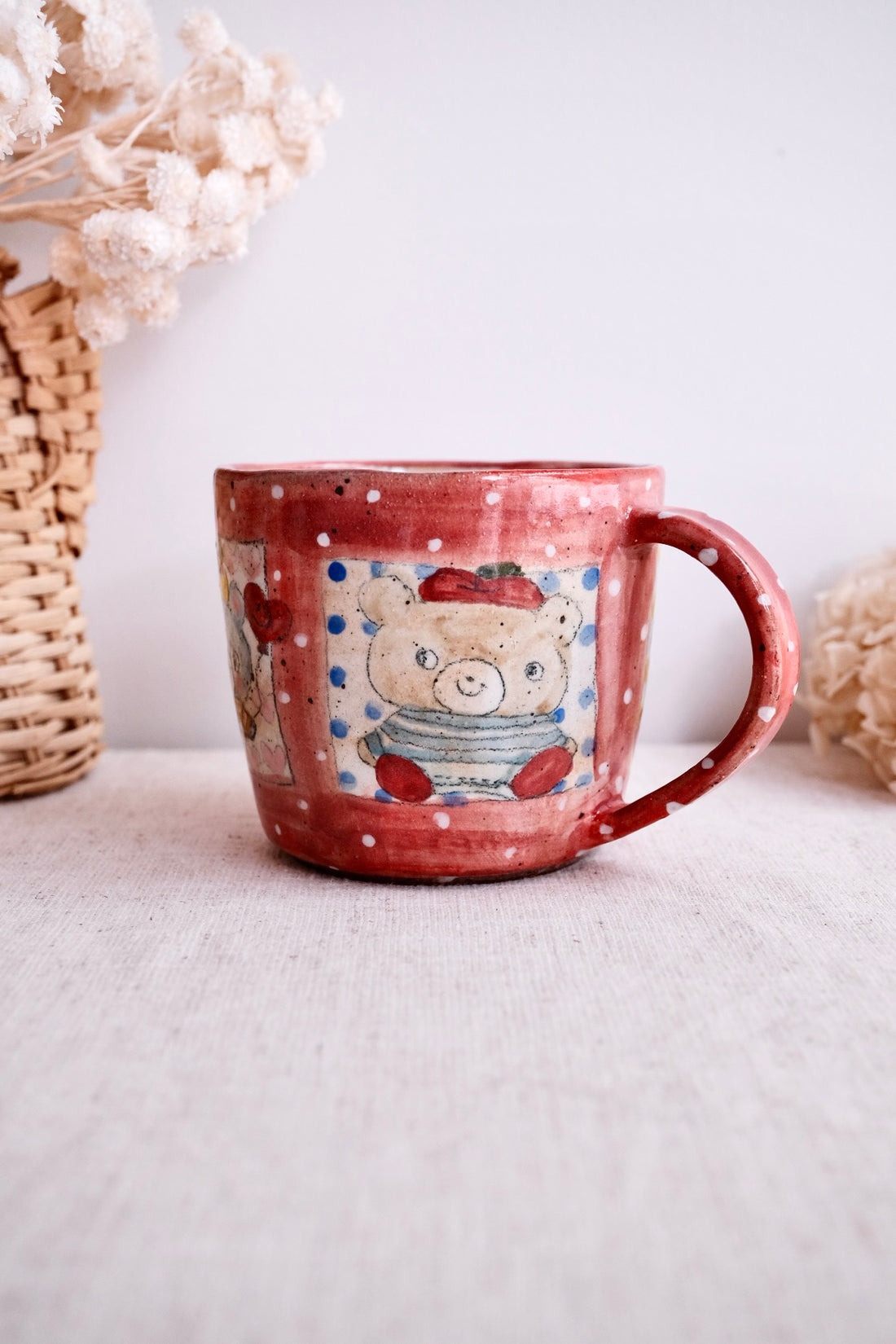 Asako Yamaguchi 山口麻子 Animal Grid Large Mug AI01