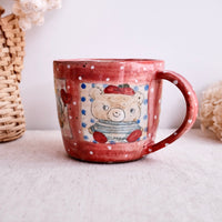 Asako Yamaguchi 山口麻子 Animal Grid Large Mug AI01