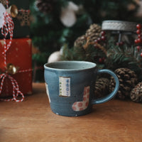Haruko Harada 原田晴子 Christmas Straight Mug - HH37