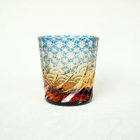 Harisho Yamada Glass - 漣-sazanami Whiskey Crystal Glass - Blue