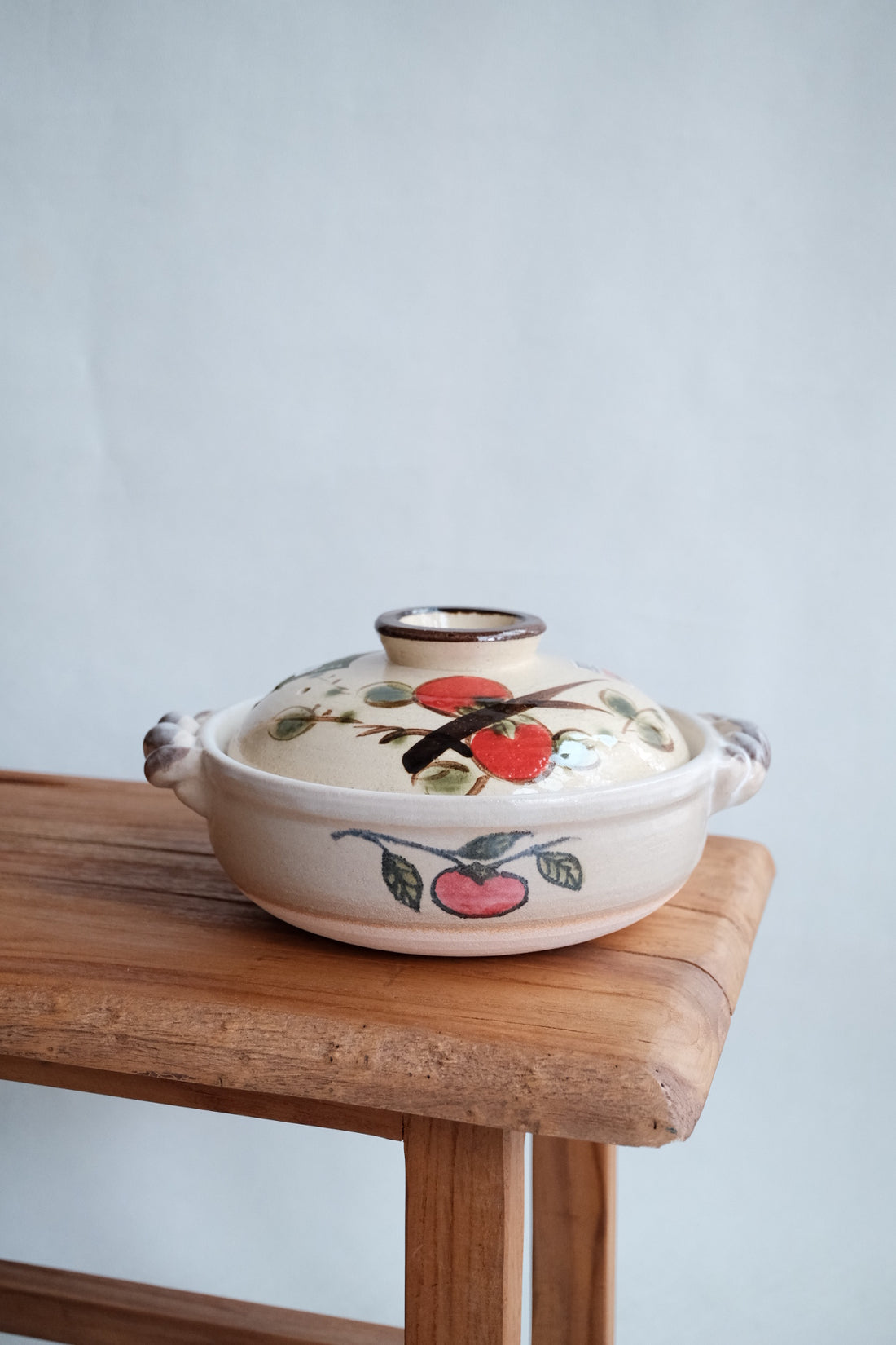 Donabe Banko Ware No.7 Persimmon Clay Pot