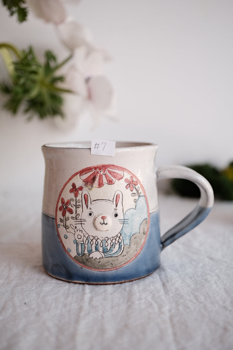 Tsubouchi Mayumi 坪内真弓 Hand Painted Mug MT09 - #7