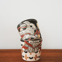 Shirogarasu Studio Mid-Autumn Festival Cup Black BY27