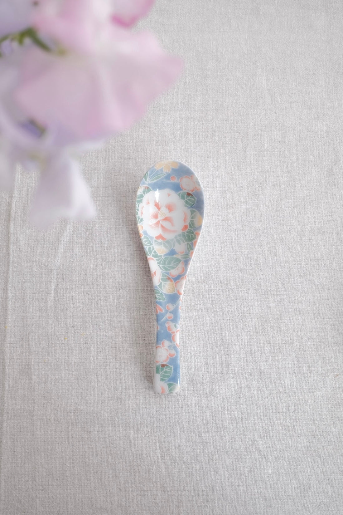 Japanese Ceramic Soup Spoon