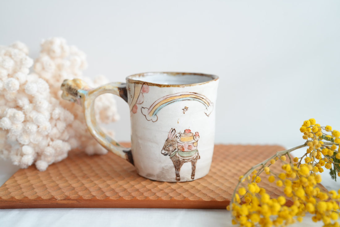 Sayo Horimizu 堀水小夜 Animal Handled Mug SH03