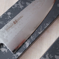 Shizu Hamono - Shikisai Miyako Damascus Santoku 165mm