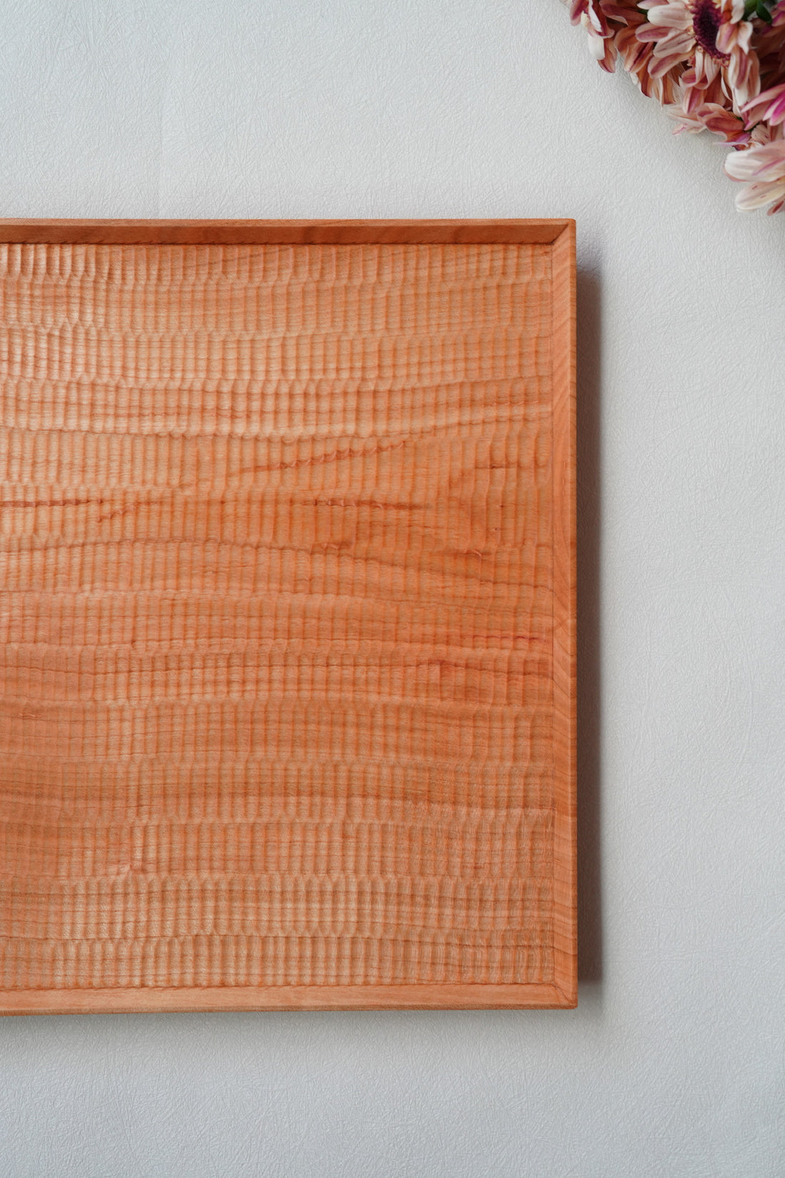 Kazunori Takatsuka 高塚和則 Square Cherry Wood Tray KU04