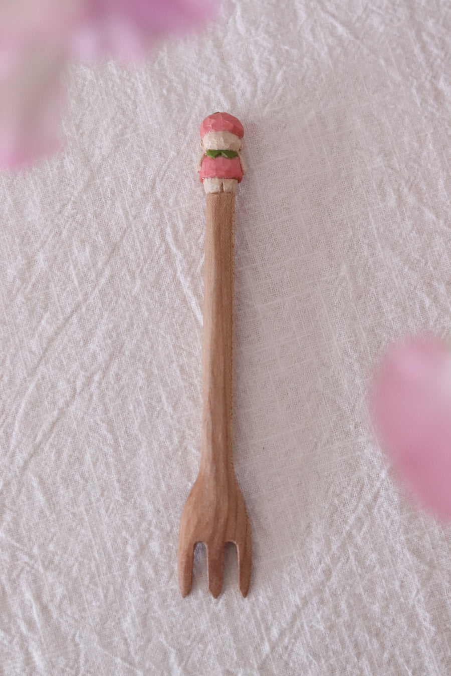 Ayataro Large Fork - Baby in Pink Cloth - aya14