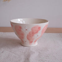 Hasami Ware Flower Rice Bowl