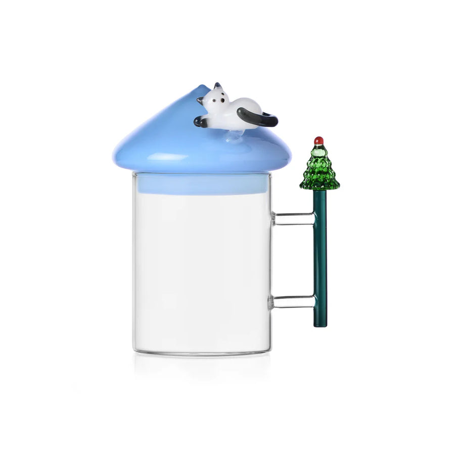 Ichendorf Mug w/ Lid Lying Cat