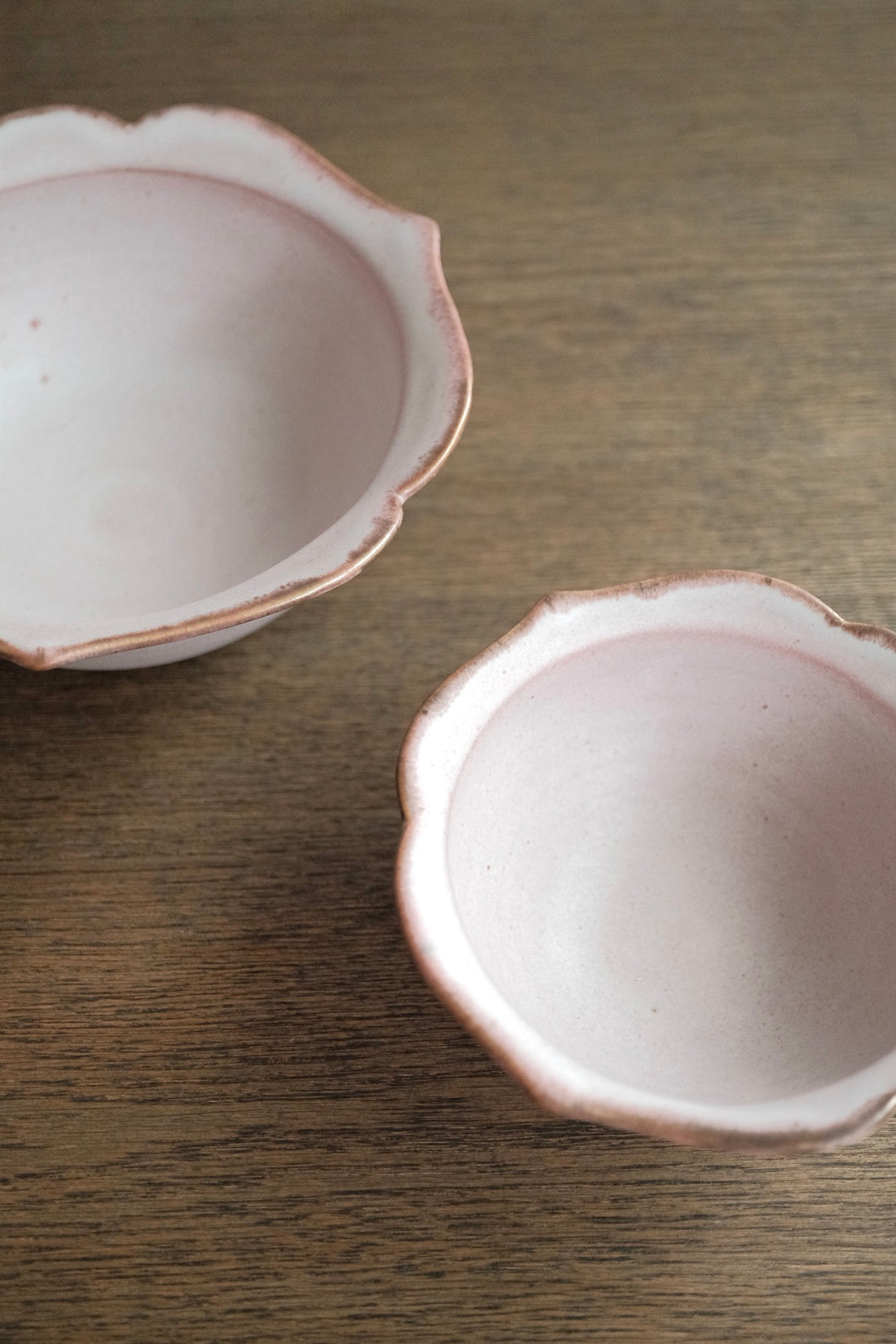 Norio Nakabayashi 中林範夫 Small Floral Shaped Bowl - Pink NN01
