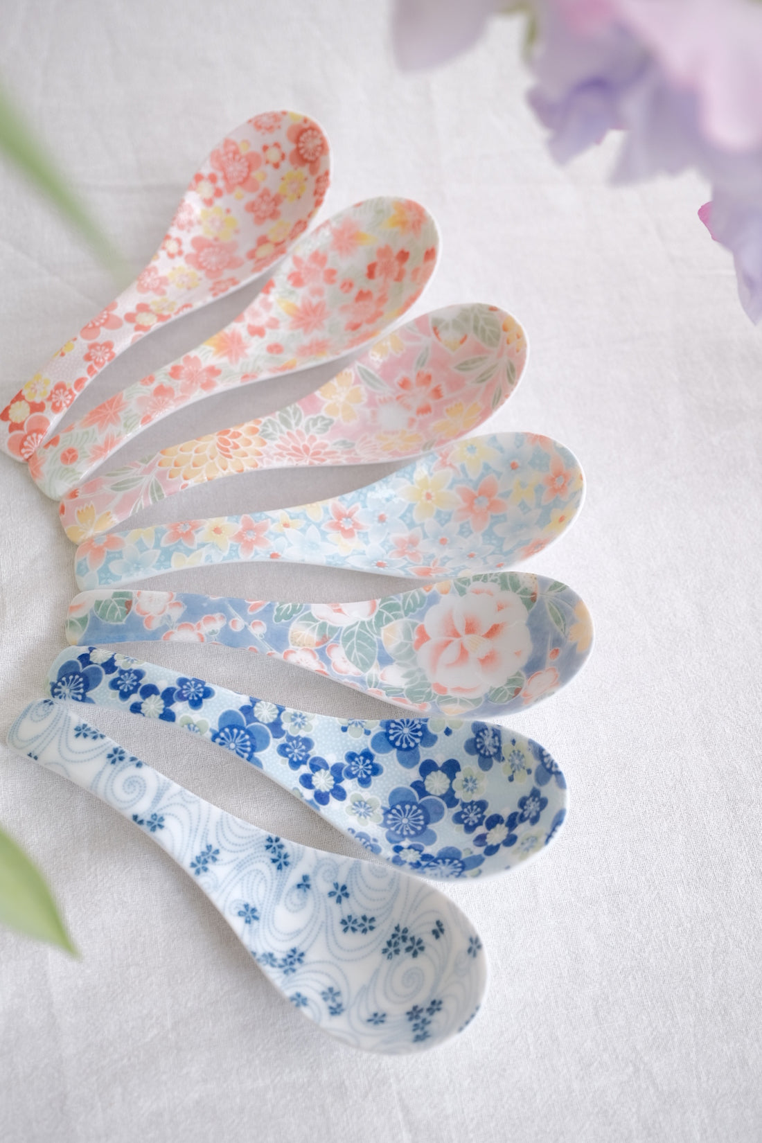 Japanese Ceramic Soup Spoon