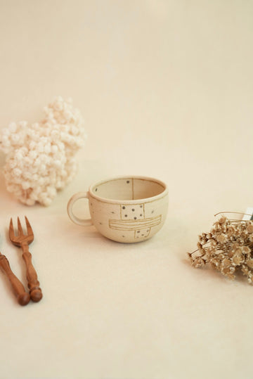 Chiho Yoshida 穗屋工房 Mug - Line & Stars CY13