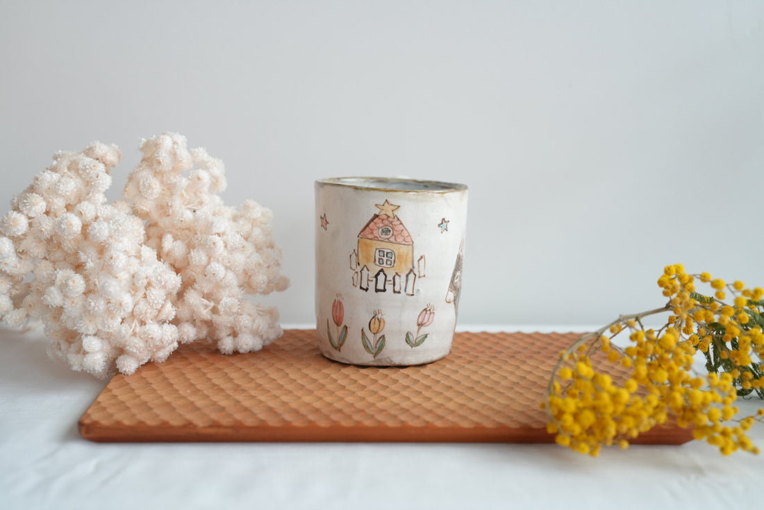 Sayo Horimizu 堀水小夜 Animal Handled Mug SH03