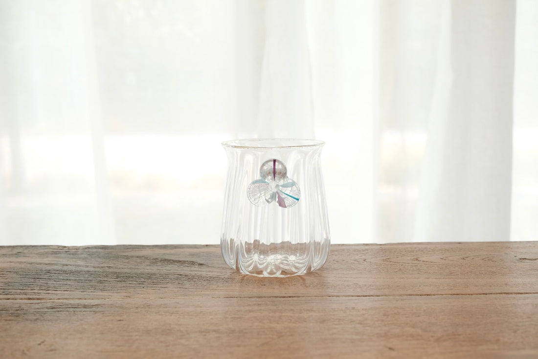 Makiko Kitagata 北形槙子 Lace Flower Handle Glass MG10