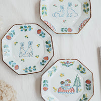 TATA Pottery Studio 田中大輝 & 田边桂- Porcelain Octagon Plate TP05 #4