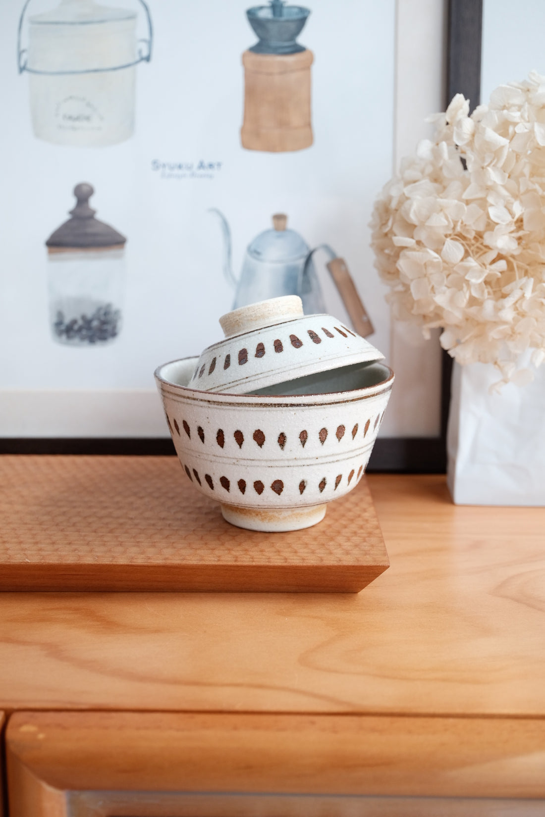 Mino Ware Small Bowl with Lid
