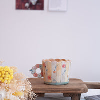 Cozy Nook - Flower Ring Handle Mug- CN05 #2