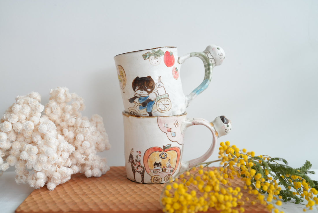 Sayo Horimizu 堀水小夜 Animal Handled Mug SH03
