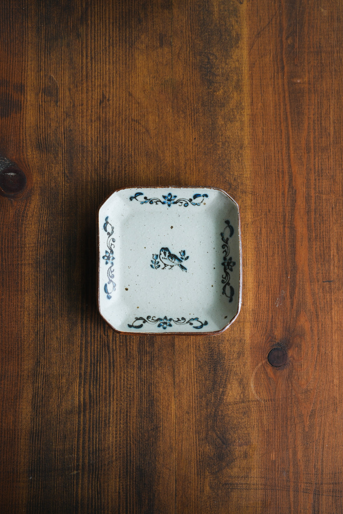 Shinko Nakanishi 中西申幸 Bird Square Plate SN10