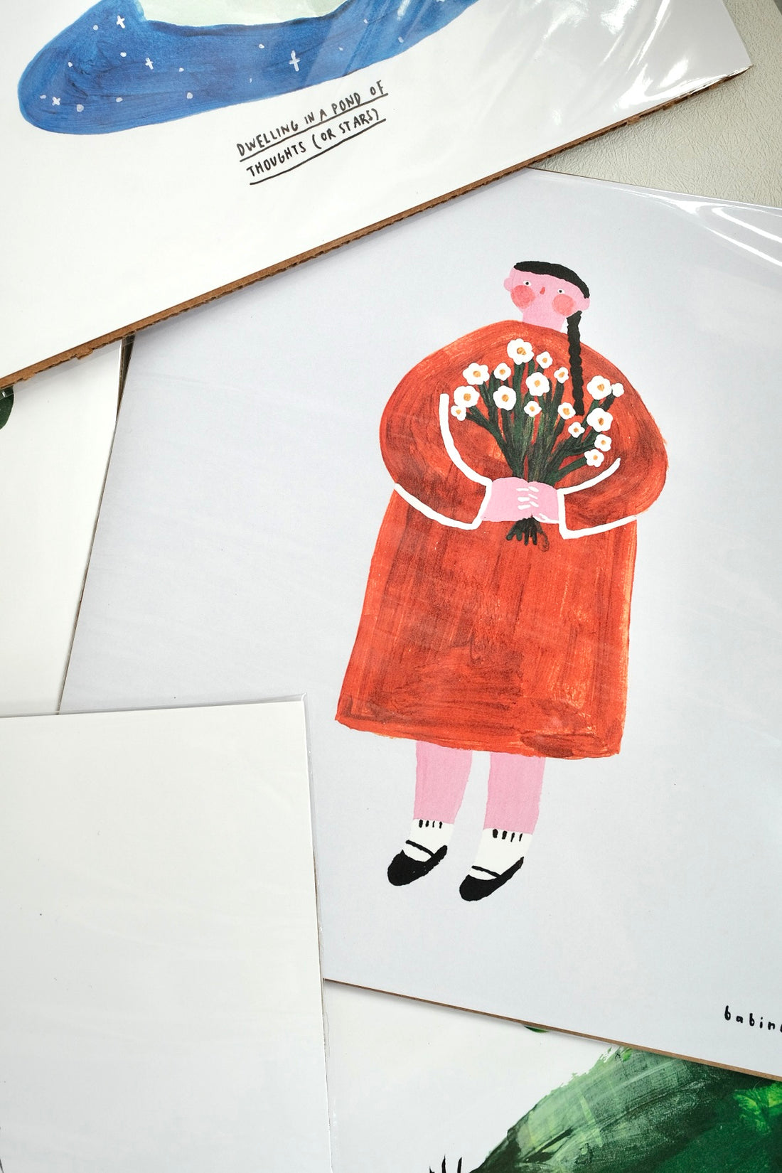 Babincho Prints Girls with Flowers 23cm