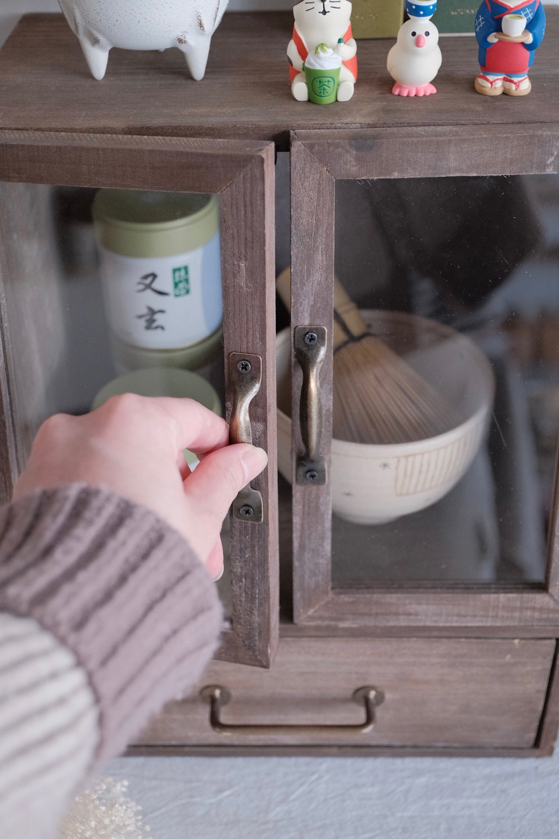 Natural Wood Storage Cabinet