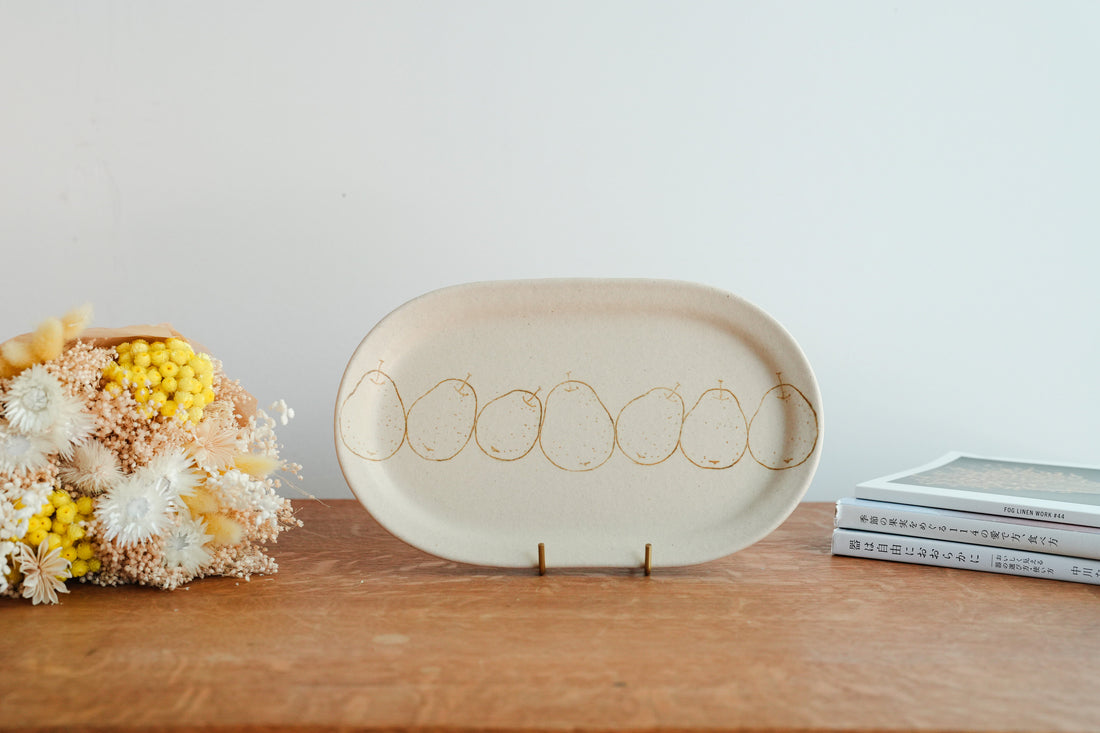 Chiho Yoshida 穗屋工房 Medium Oval Plate - CY35