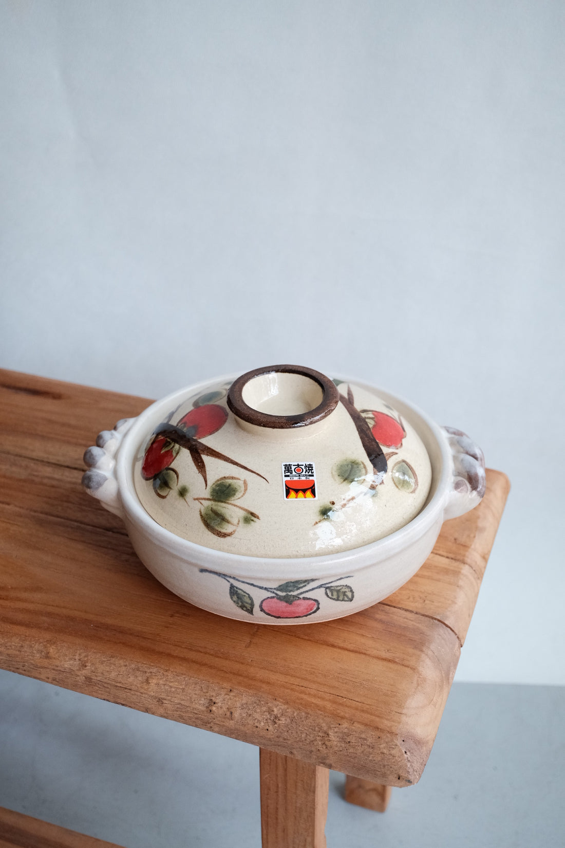 Donabe Banko Ware No.7 Persimmon Clay Pot