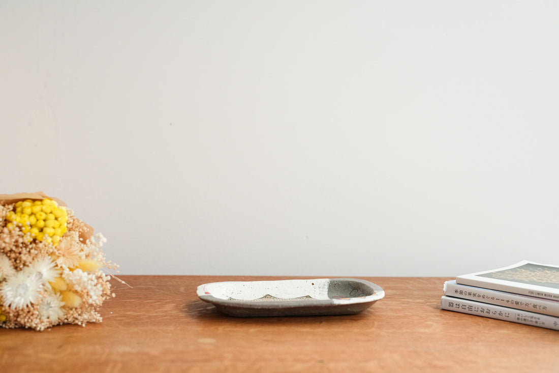 Hapun Pottery 拝志睦子 Rectangle Plate HP11