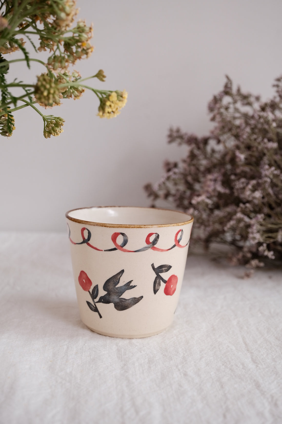 Nakagaki Tomoko Water Color Hand Painted Teacup  #4