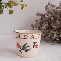 Nakagaki Tomoko Water Color Hand Painted Teacup  #4