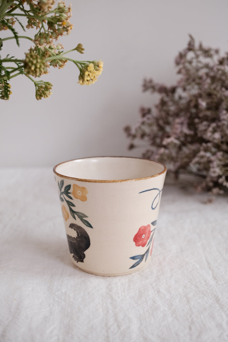 Nakagaki Tomoko Water Color Hand Painted Teacup  #3