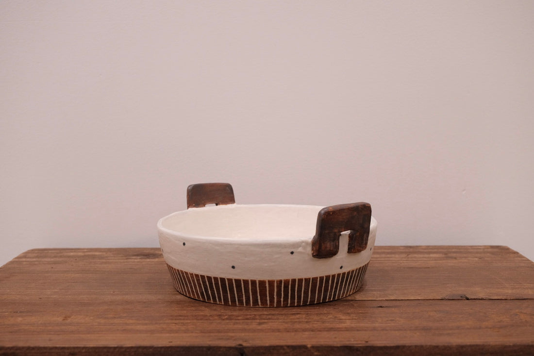 Emishi Kobo 池田匡優&美弥子 - Double Handled Deep Bowl EK19