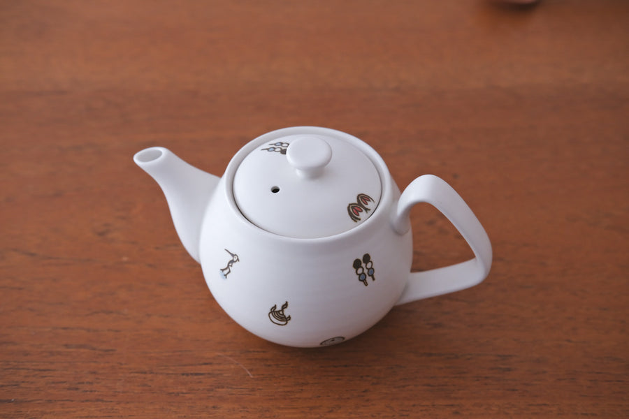 砥部烧工房手作丸子系列茶壶茶杯