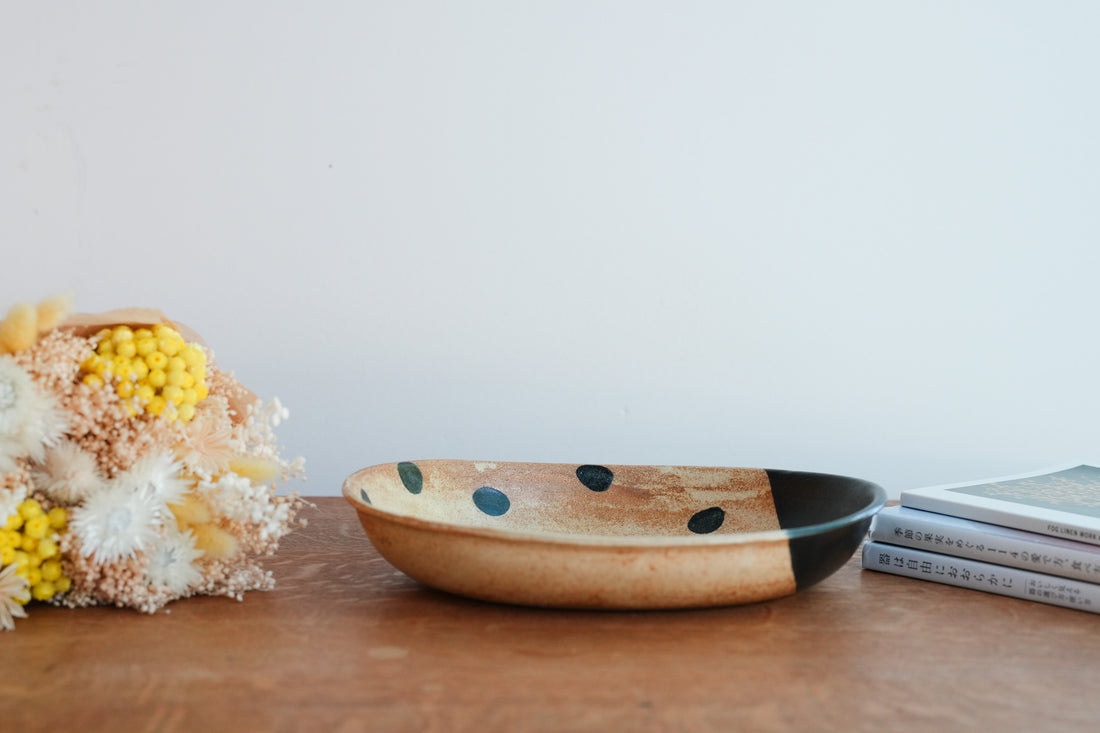 Ken Aoki 青木挙 Large Oval Bowl KE13