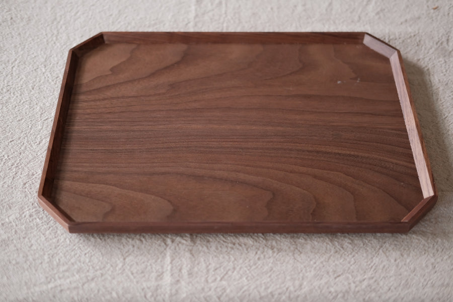 Wooden Octagonal Dinner Tray