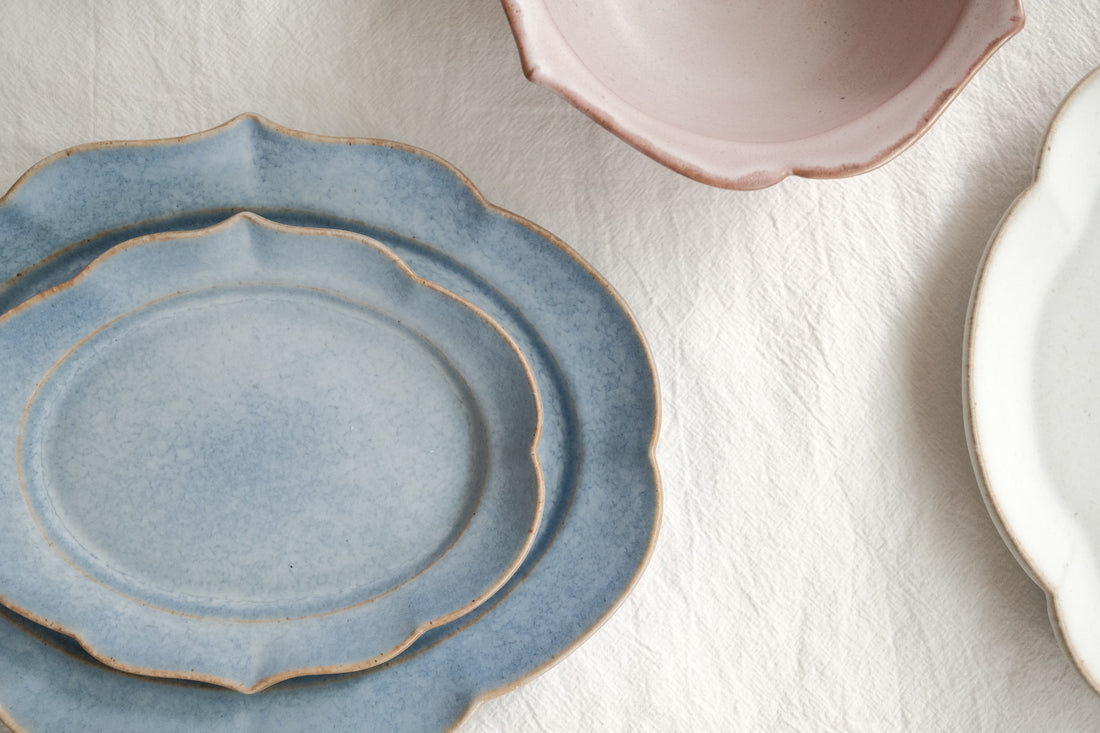 Norio Nakabayashi 中林範夫 Large Oval Plate - Blue NN08