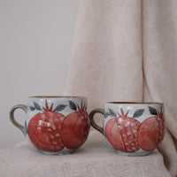 Cool Banana  Belly Mug - Pomegranate