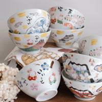 夕立窯 Fully Handmade Ramen Bowl - Mt. Fuji Blue