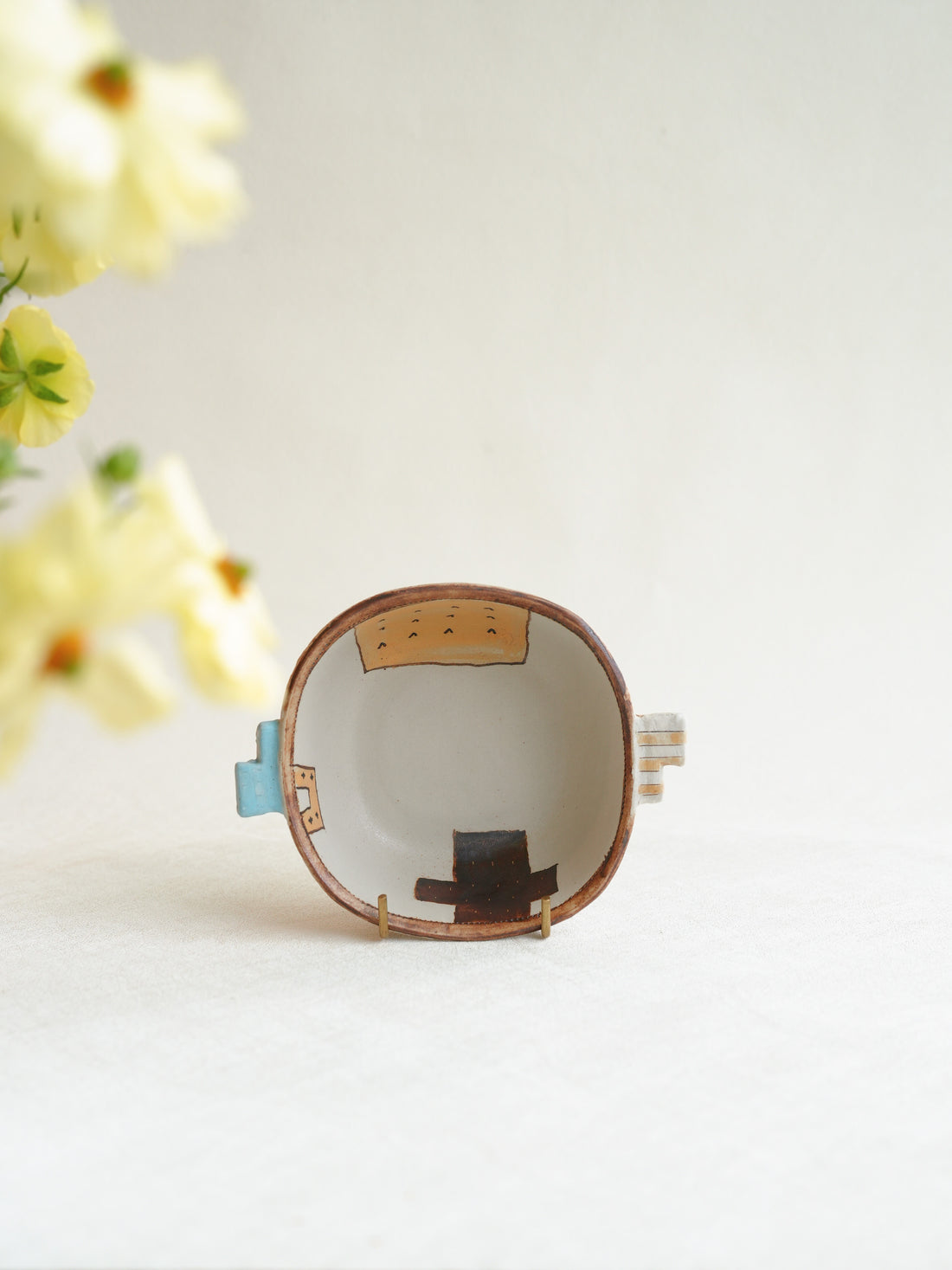 Misuzu Ishigami 石神美鈴 Small Double Handled Animal Square Plate MIS12