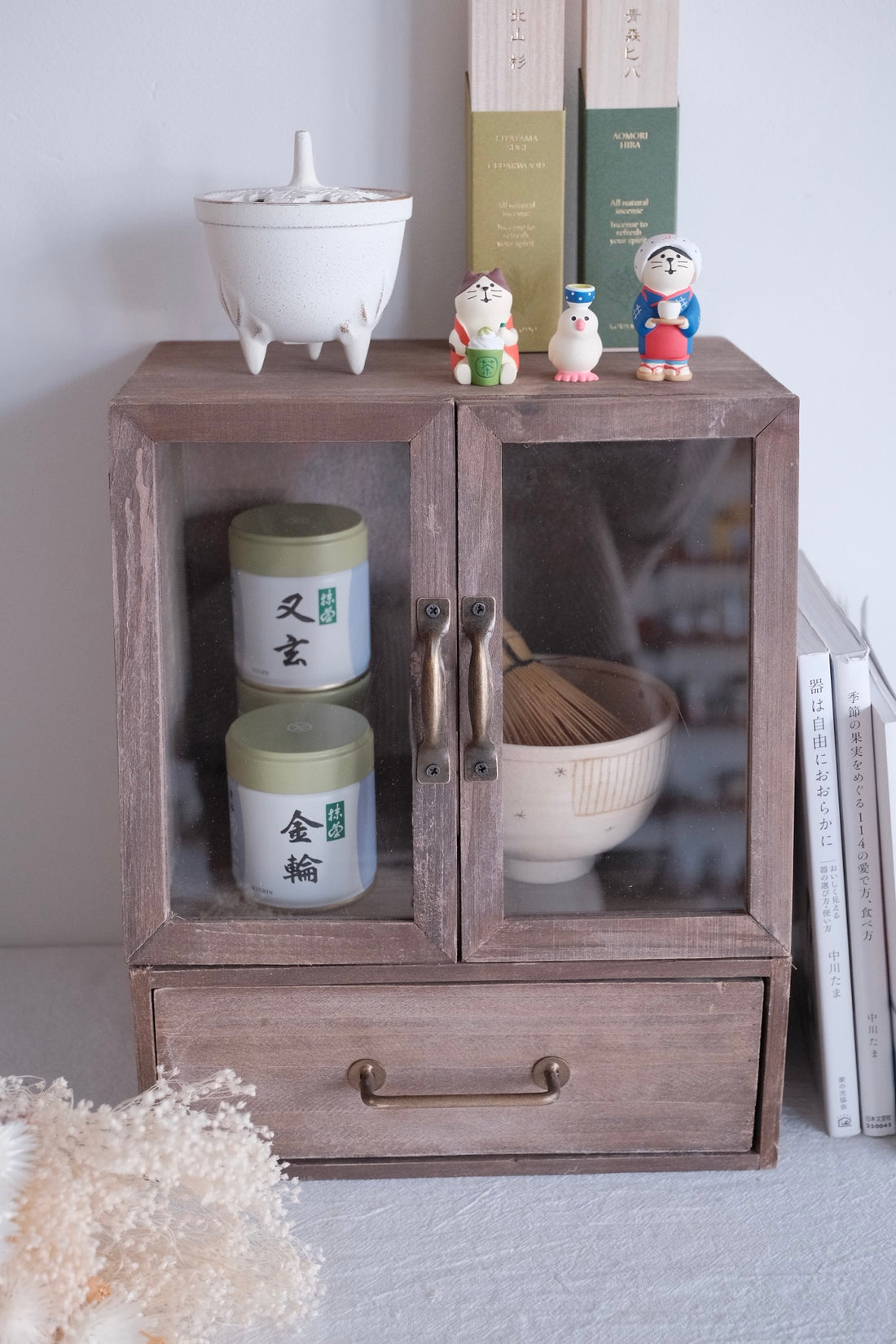 Natural Wood Storage Cabinet