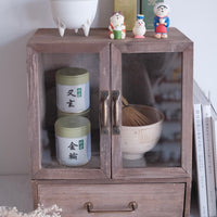 Natural Wood Storage Cabinet