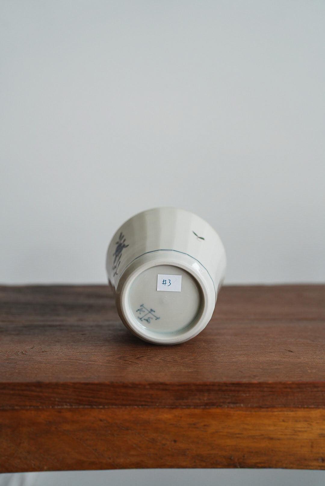 Kazuaki Shimura 志村和晃- Hand-Painted Floral Faceted Cup KAS06