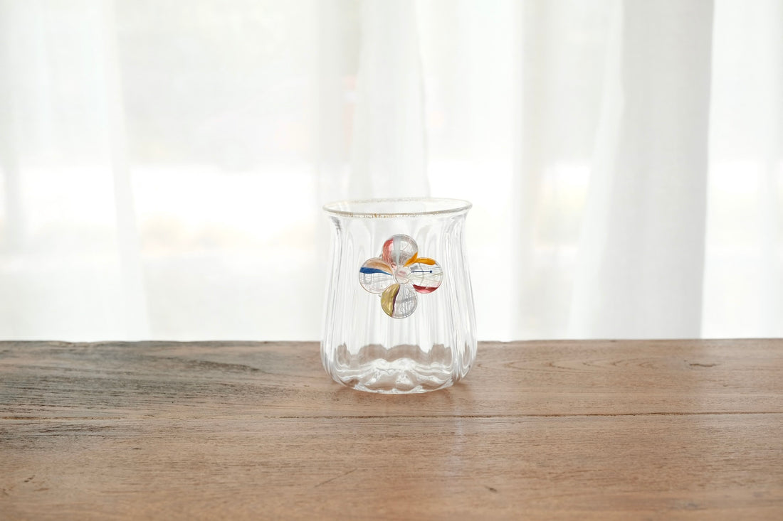 Makiko Kitagata 北形槙子 Lace Flower Handle Glass MG10