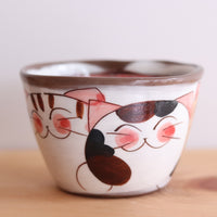 Hasami Arita ware Friendly Cat Large Mug Soup Mug