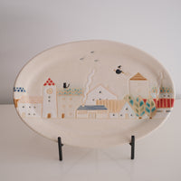 Makiko Furukawa 古川真紀子 City View Oval Plate - Medium