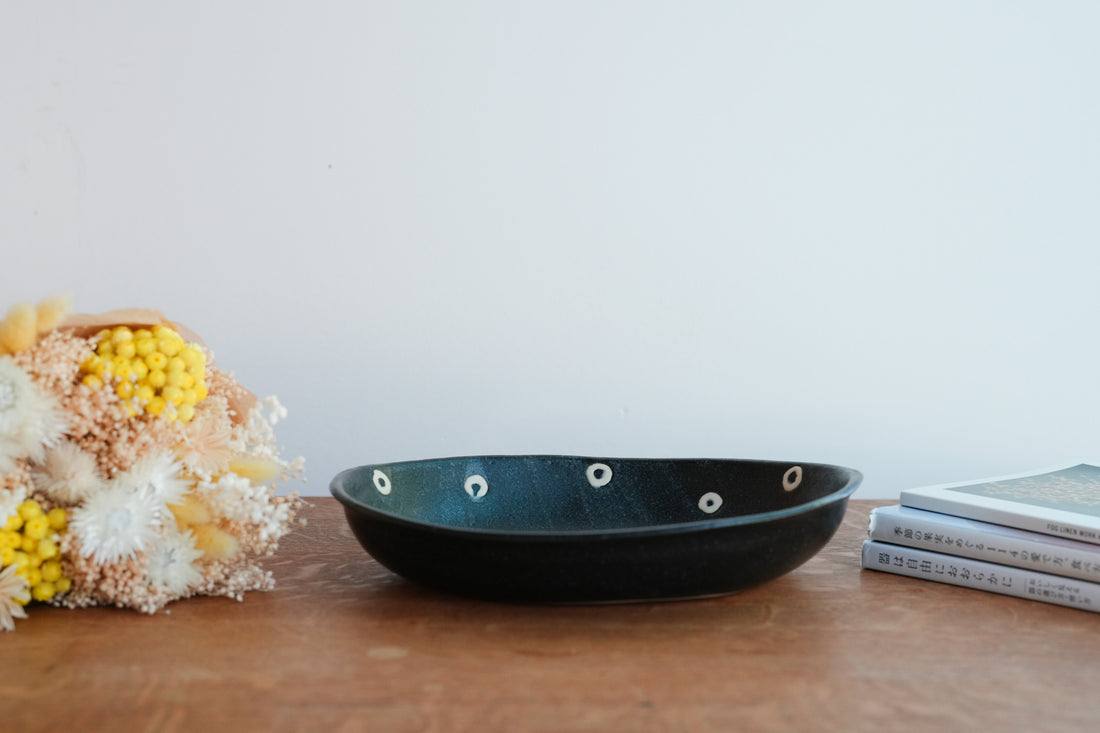Ken Aoki 青木挙 Large Oval Bowl KE13