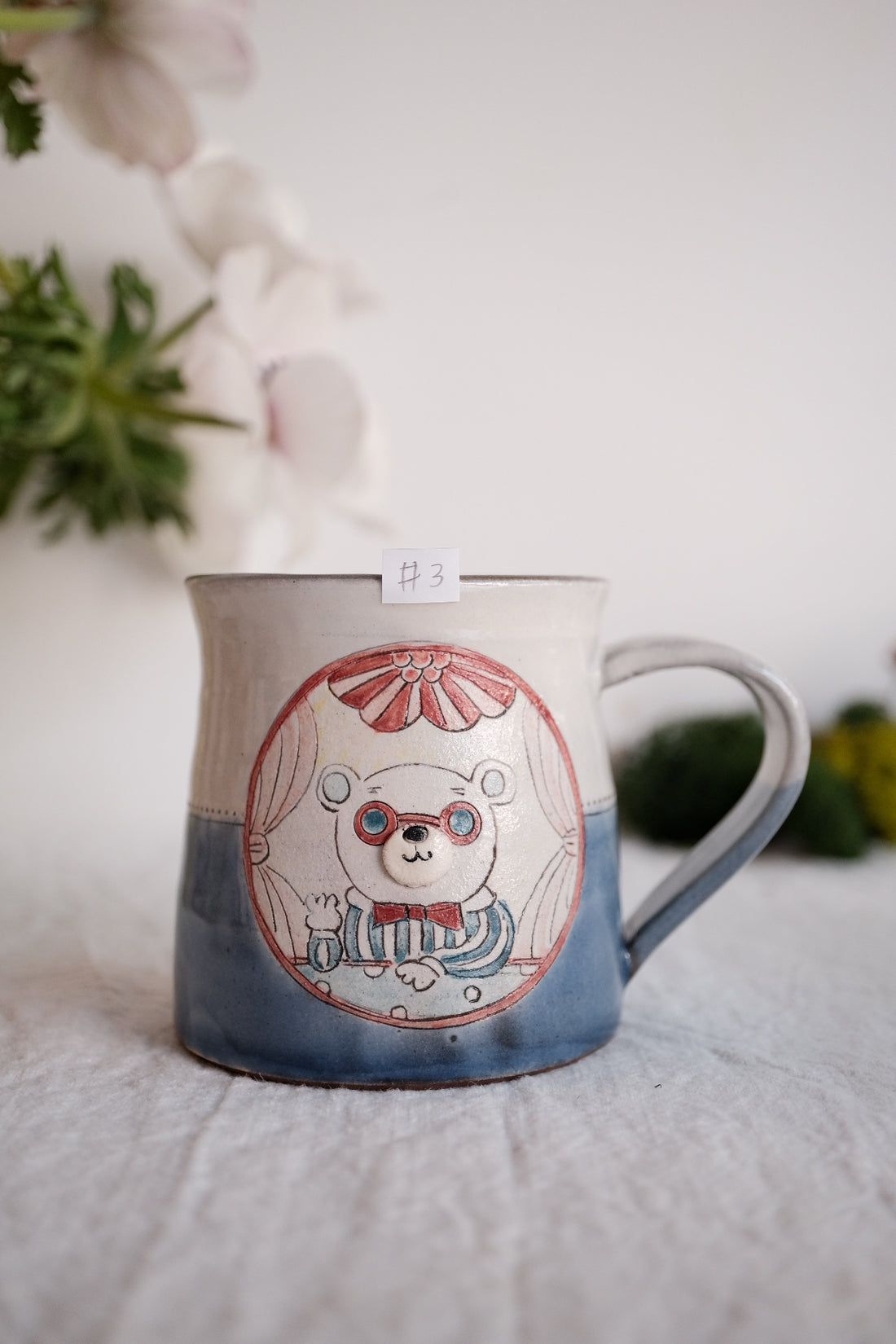 Tsubouchi Mayumi 坪内真弓 Hand Painted Mug MT09 - #3