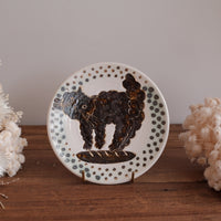 Tomoko Kubo コンガリ舍 Cat Plate TK24