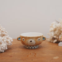 Tomoko Kubo コンガリ舍 Animal Face Bowl TK26